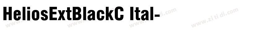 HeliosExtBlackC Ital字体转换
